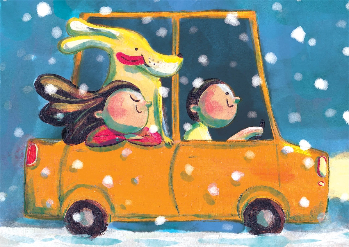 Auto sneeuw