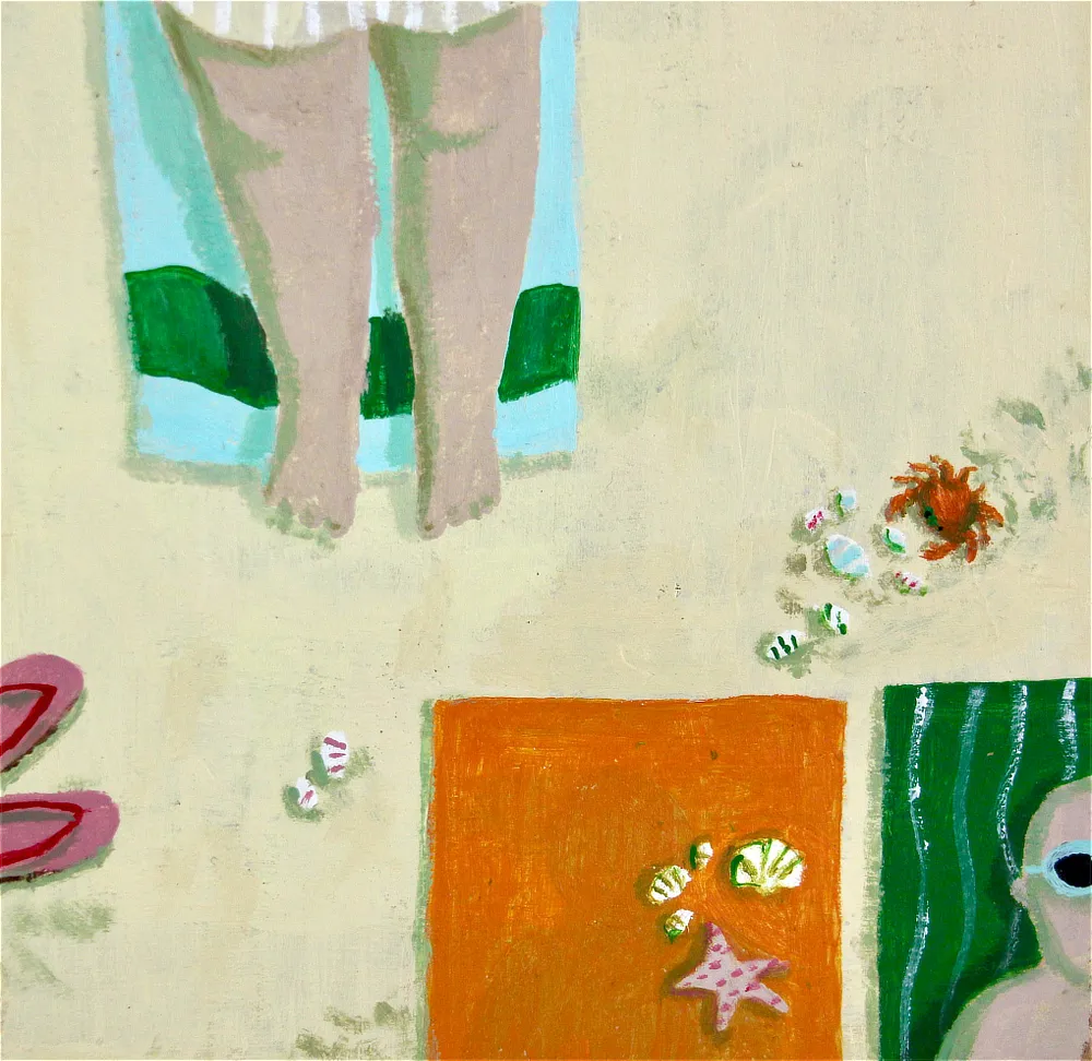 Aan zee detail onder